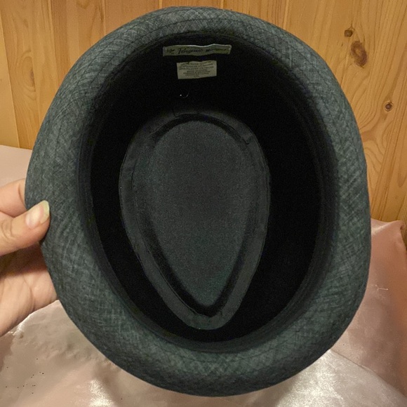 Original Penguin Charcoal Gray and Black Fedora Hat - Picture 5 of 6